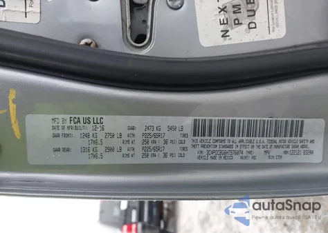 2017 Dodge Journey Sxt z USA, uszkodzony, nr VIN 3C4PDCBG6HT576074